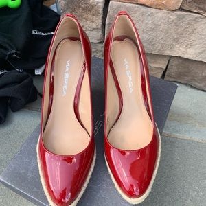 Via Spiga Red Patent Leather Shoes